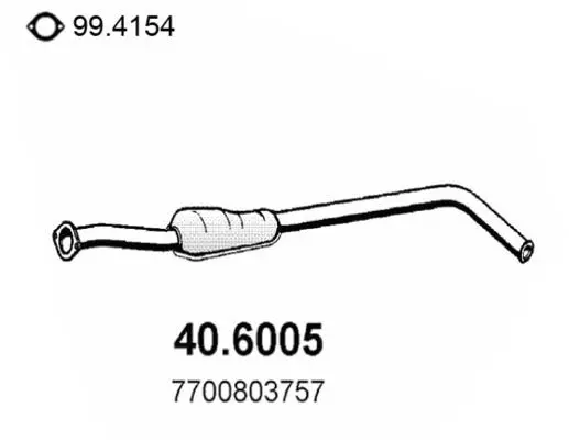 Handler.Part Middle silencer ASSO 406005 1