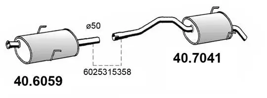 Handler.Part End silencer ASSO 407041 1