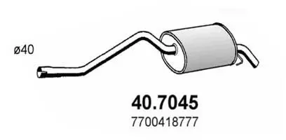 Handler.Part End silencer ASSO 407045 1