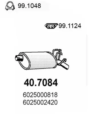 Handler.Part End silencer ASSO 407084 1