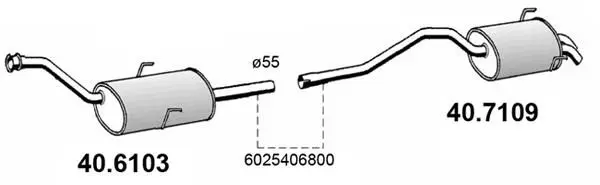 Handler.Part End silencer ASSO 407109 1