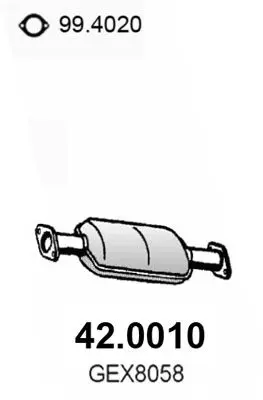 Handler.Part Catalytic converter ASSO 420010 1