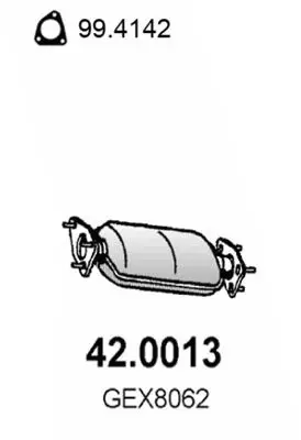 Handler.Part Catalytic converter ASSO 420013 1