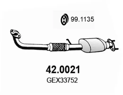 Handler.Part Catalytic converter ASSO 420021 1