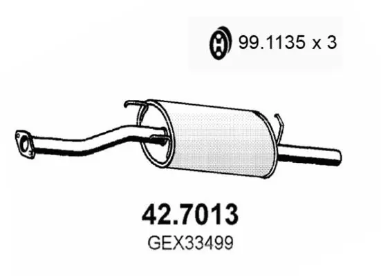 Handler.Part End silencer ASSO 427013 1