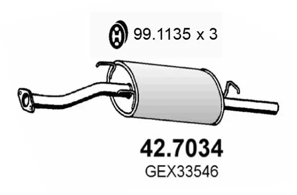 Handler.Part End silencer ASSO 427034 1