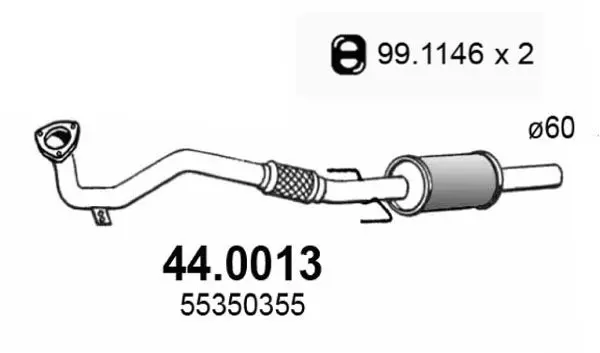 Handler.Part Catalytic converter ASSO 440013 1