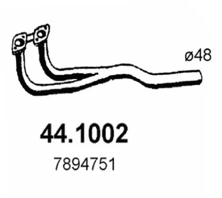 Handler.Part Exhaust pipe ASSO 441002 1