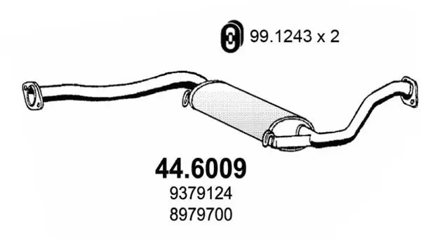 Handler.Part Middle silencer ASSO 446009 1