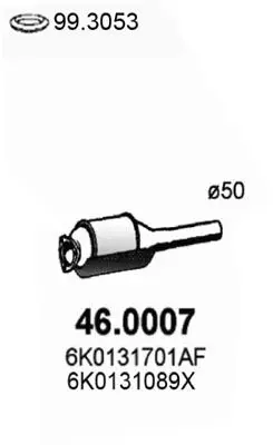 Handler.Part Catalytic converter ASSO 460007 1