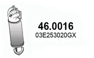 Handler.Part Catalytic converter ASSO 460016 1