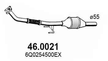 Handler.Part Catalytic converter ASSO 460021 1