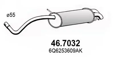 Handler.Part End silencer ASSO 467032 1