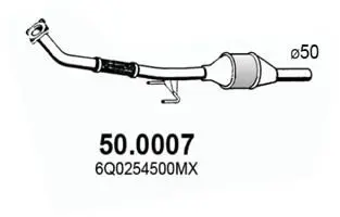 Handler.Part Catalytic converter ASSO 500007 1