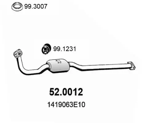 Handler.Part Catalytic converter ASSO 520012 1