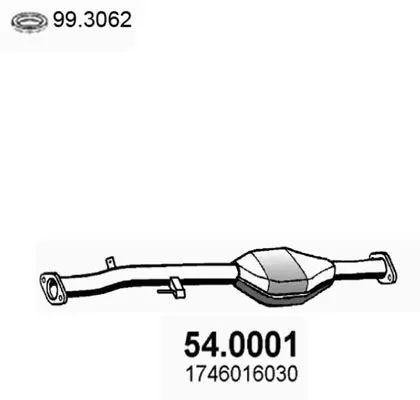 Handler.Part Catalytic converter ASSO 540001 1