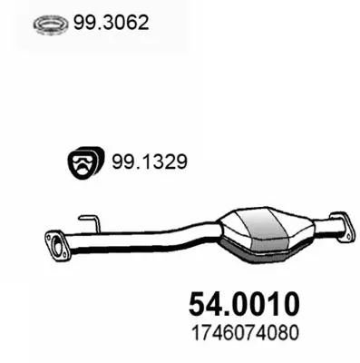 Handler.Part Catalytic converter ASSO 540010 1