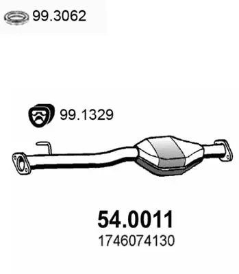 Handler.Part Catalytic converter ASSO 540011 1