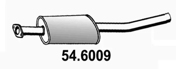 Handler.Part Middle silencer ASSO 546009 1