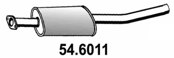 Handler.Part Middle silencer ASSO 546011 1