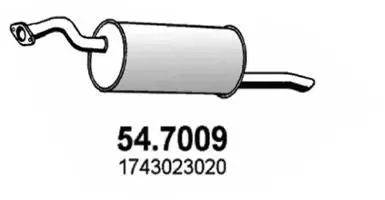 Handler.Part End silencer ASSO 547009 1