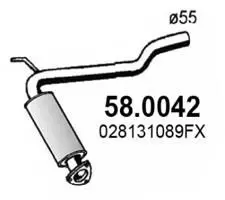 Handler.Part Catalytic converter ASSO 580042 1