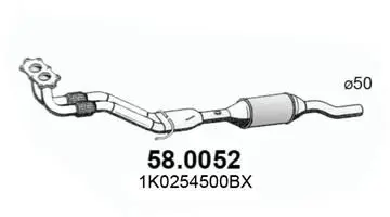 Handler.Part Catalytic converter ASSO 580052 1