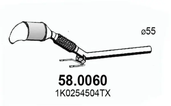 Handler.Part Catalytic converter ASSO 580060 1