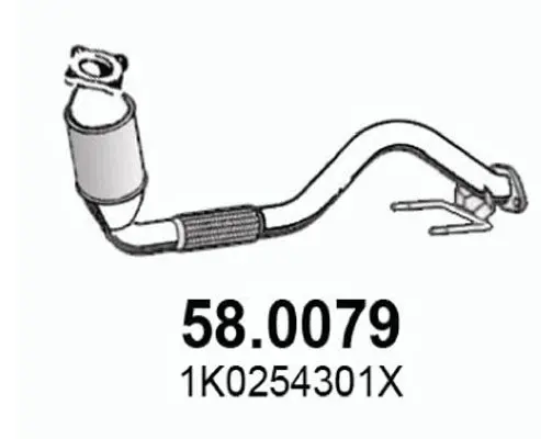 Handler.Part Catalytic converter ASSO 580079 1