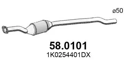 Handler.Part Catalytic converter ASSO 580101 1