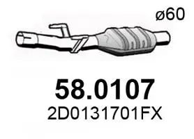 Handler.Part Catalytic converter ASSO 580107 1