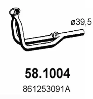 Handler.Part Exhaust pipe ASSO 581004 1