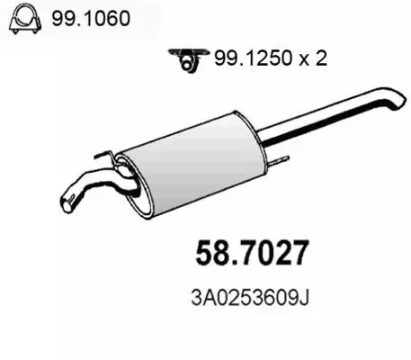 Handler.Part End silencer ASSO 587027 1