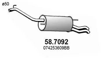 Handler.Part End silencer ASSO 587092 1