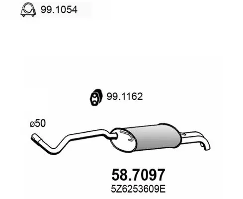 Handler.Part End silencer ASSO 587097 1