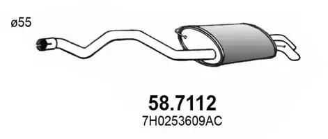 Handler.Part End silencer ASSO 587112 1