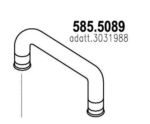 Handler.Part Exhaust pipe ASSO 5855089 1