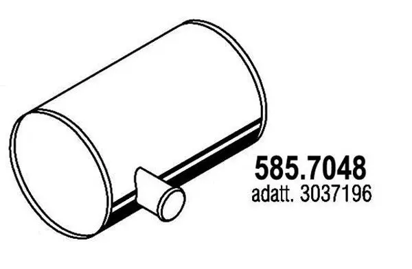 Handler.Part Middle-/end silencer ASSO 5857048 1