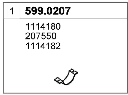 Handler.Part Pipe connector, exhaust system ASSO 5990207 1