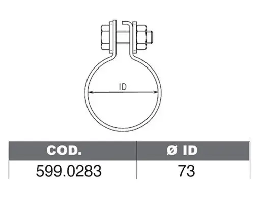 Handler.Part Pipe connector, exhaust system ASSO 5990283 1