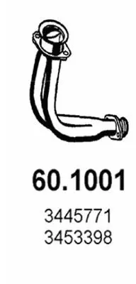 Handler.Part Exhaust pipe ASSO 601001 1