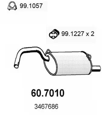 Handler.Part End silencer ASSO 607010 1