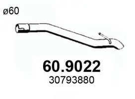 Handler.Part Exhaust pipe ASSO 609022 1