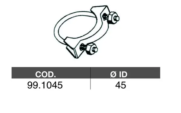 Handler.Part Pipe connector, exhaust system ASSO 991045 1