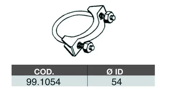 Handler.Part Pipe connector, exhaust system ASSO 991054 1