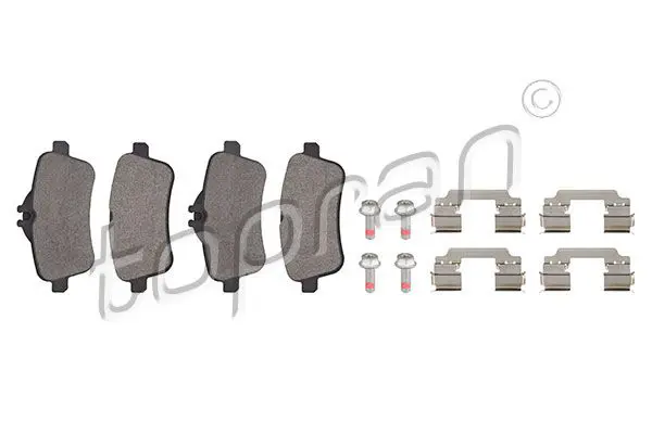 Handler.Part Brake pad set, disc brake Topran 409502 1