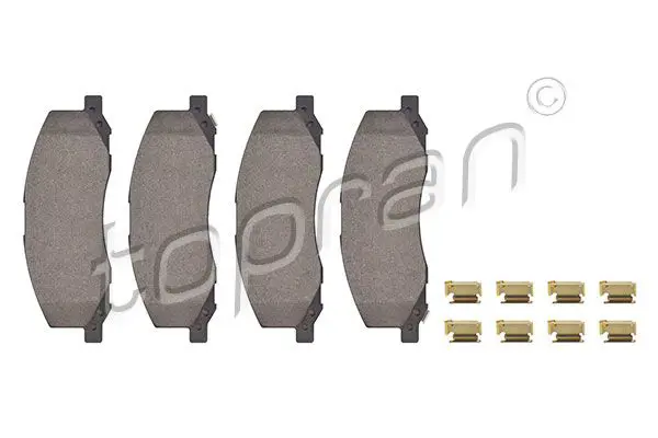 Handler.Part Brake pad set, disc brake Topran 208364 1