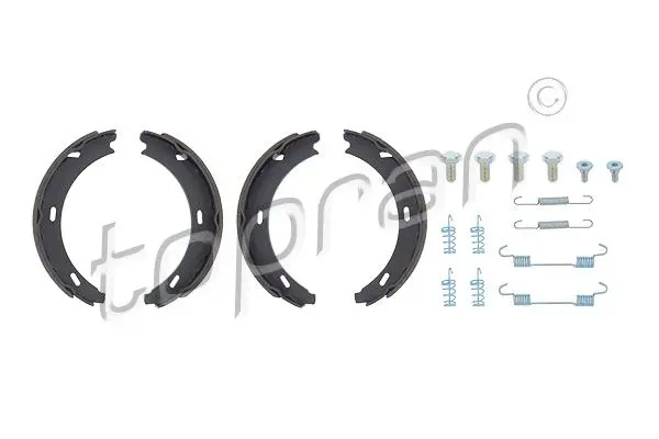 Handler.Part Brake shoe set, parking brake Topran 401022 1