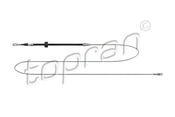 Handler.Part Cable, parking brake Topran 109812 1