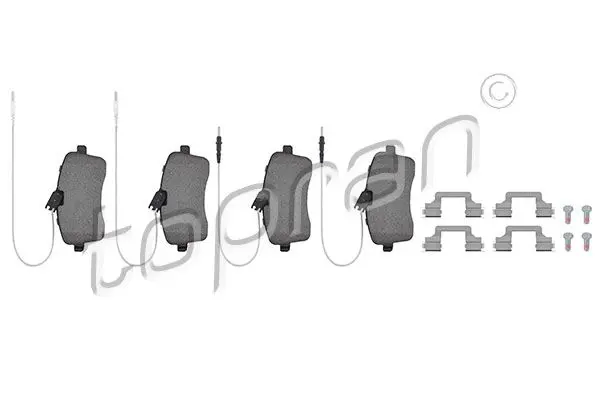 Handler.Part Brake pad set, disc brake Topran 721238 1